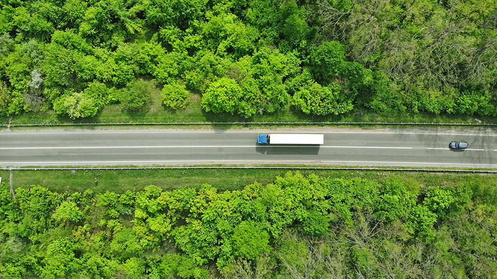 Truck on Highway